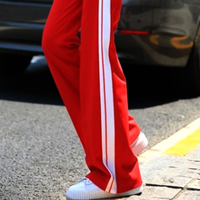 Stunning French Over Wide Stripes Loose Fits Wide Leg Flare Pants Streetwear Summer Rave - Thumbnail 2