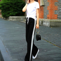 Stunning French Over Wide Stripes Loose Fits Wide Leg Flare Pants Streetwear Summer Rave - Thumbnail 5