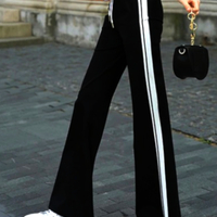 Stunning French Over Wide Stripes Loose Fits Wide Leg Flare Pants Streetwear Summer Rave - Thumbnail 7