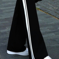 Stunning French Over Wide Stripes Loose Fits Wide Leg Flare Pants Streetwear Summer Rave - Thumbnail 8