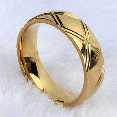 Punk galaxy engraved stainless steel shine gold ring unique amazing 