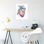 Anatomical Heart Art Print-2