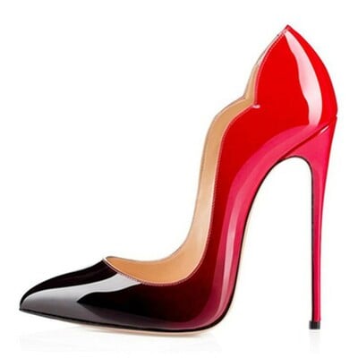 High-heeled pumps point-toe single shoes large size stiletto women's shoes - Thumbnail 5