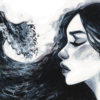 Midnight waves 8x10 print