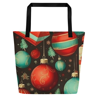 Cheers All-Over Print Large Tote Bag