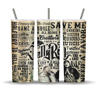 Jelly roll - song titles - 20 oz tumbler