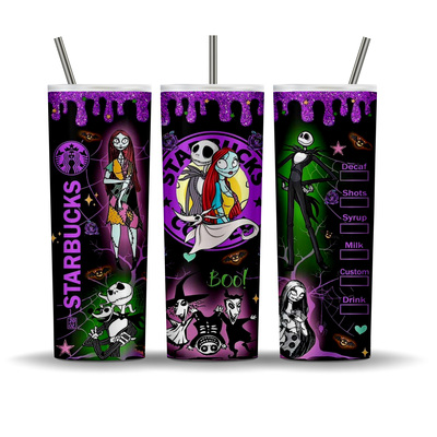 Nightmare before christmas starbucks themed 20 oz tumbler