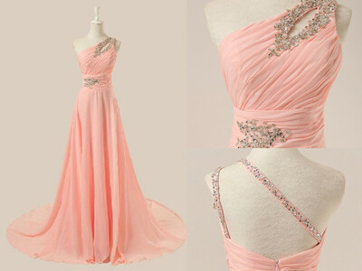 Charming Prom Dress,One-Shoulder Prom Dress, Evening Dress,978