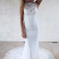 Beach Wedding Dress, Lace Wedding Dress, Long Wedding Dresses Bridal Dress,979 - Thumbnail 1