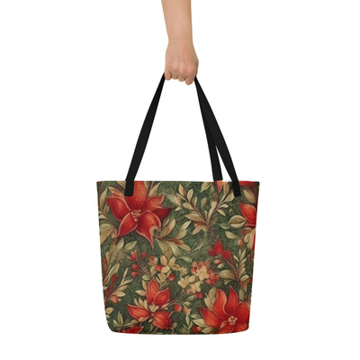 Winter Bliss All-Over Print Large Tote Bag