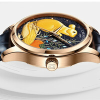 Rat Carnival watch Symbolic Animals 41mm dial Japanese mechanical movt 3ATM causal business wristwatch 515G - Thumbnail 4