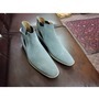 Handmade Chelsea Strap High Ankle Grey Suede Men Boot