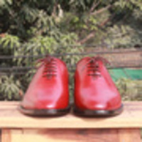  Handmade Stylish Burgundy Lace Up Party Wear Mens Shoes - Thumbnail 1