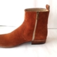 Handmade brown suede shoes, leather shoes for men, men leather dress boots, men - Thumbnail 1