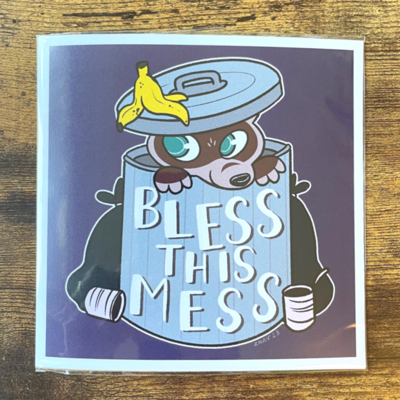 Bless this mess mini print