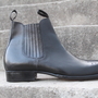 Crafted Leather Classic Men Handmade Black Calf Leather Chelsea Boot-1