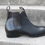 Crafted Leather Classic Men Handmade Black Calf Leather Chelsea Boot-2