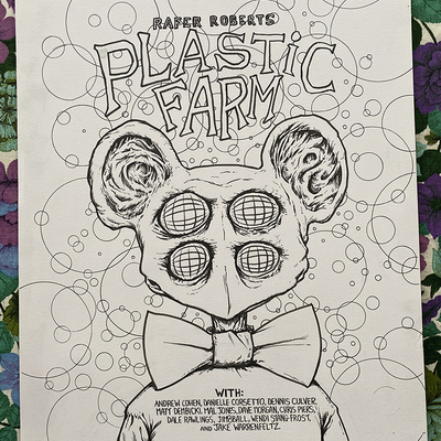Plastic farm: bookplate original art - sale!!! - Thumbnail 4