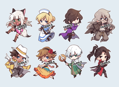 Octopath Traveler II Acrylic Charms 