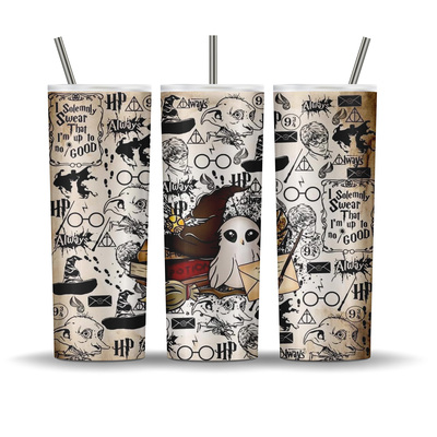 Harry potter sorting hat and owl 20 oz tumbler