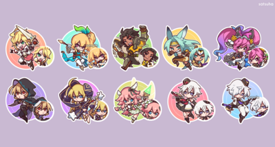 Dragalia Lost Gala Acrylic Charms
