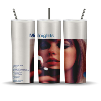 Taylor swift midnights cd cover 20 oz tumbler