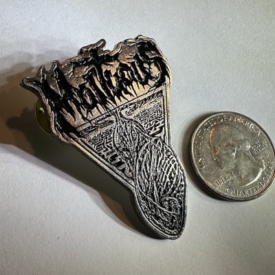 Chrysalis of sorrow metal pin