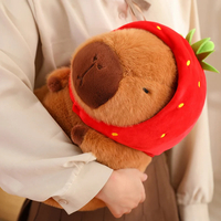 Strawberry Capybara Plush Toy Dolls - Thumbnail 1