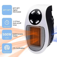 Electric heater for the home, portable plug-in wall heating,Plug US EU - Thumbnail 1