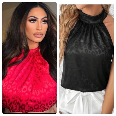 Halter blouse-td - Thumbnail 2