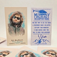 The Thing Four (4) Piece Custom Horror Movie Vintage Trading Card Set - Thumbnail 9