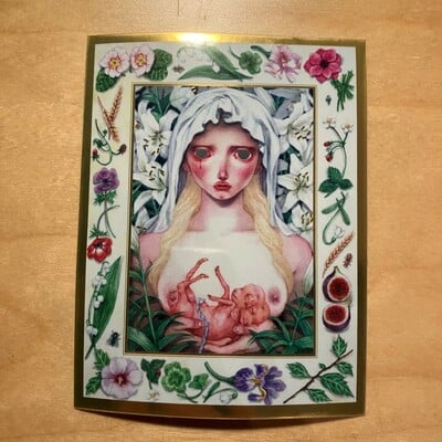 Virgin mary stickers