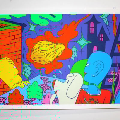 Sudden meteoroid screen print 