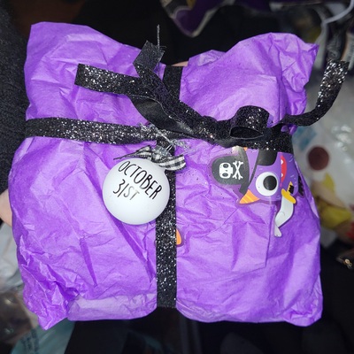 Purple mystery package