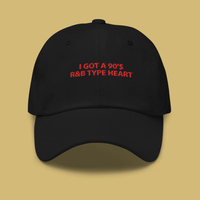 Free Shipping-I GOT A 90'S R&B TYPE HEART CAP - Thumbnail 5