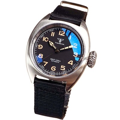 Tandorio Mens watches 36mm dial NH35A mechanical movt 20bar luminous causal business wristwatch T110