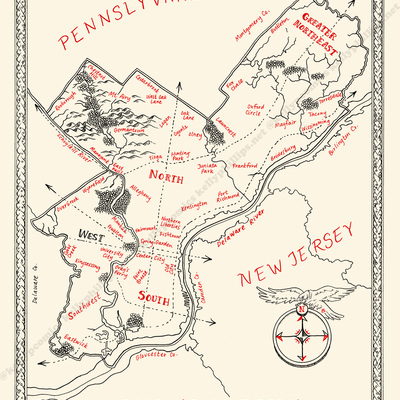 Philly tolkien map