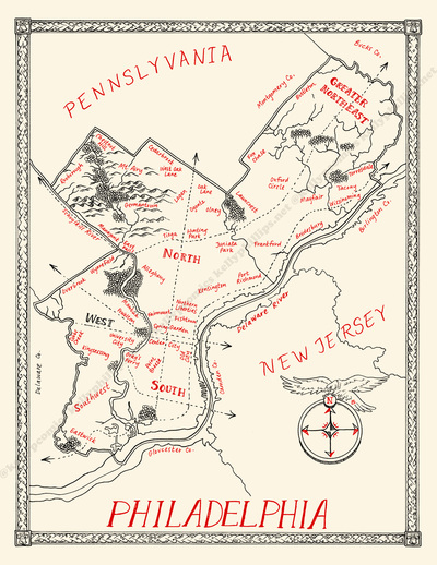 Philly Tolkien Map