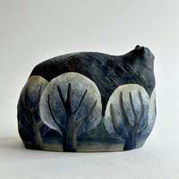 RESERVED for Marisa: "The Last Magic" Original Clay Sculpture by Ame to Mori - Thumbnail 1