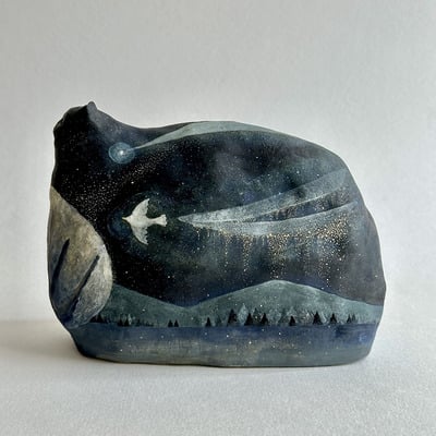 Reserved for marisa: "the last magic" original clay sculpture by ame to mori