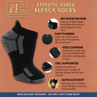 Athletic Ankle Alpaca Sock - Thumbnail 1