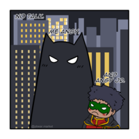 B and Robin 3" Sticker - Thumbnail 1