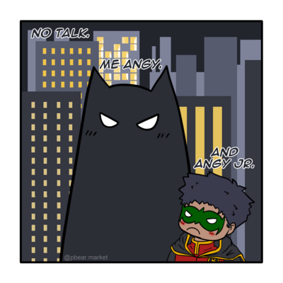 B and robin 3" sticker