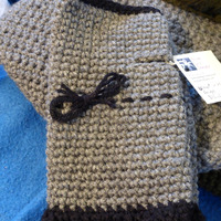 Custom Wrist Warmers: 2-Color with Ruffled Cuff - Thumbnail 2