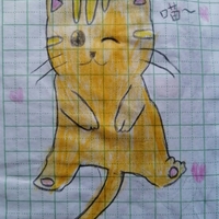 Hand  Painting Cat Handmade drawing - Thumbnail 1
