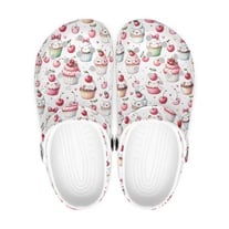 Classic cupcake women's clogs slippers, muffin garden shoes easy care, cute slippers indoor - outdoor