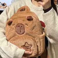 Kawaii Capybara Furry Backpack - Thumbnail 1