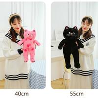 Artful Polka Dot Cat Plush Toy - Thumbnail 1