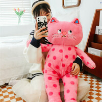 Artful Polka Dot Cat Plush Toy - Thumbnail 8