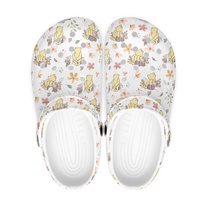 Classic Winnie the Pooh clog slippers, Winnie the Pooh mules flat, Pooh slippers for women - men, children's clog Winnie the Pooh design